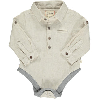 Jasper Woven Onesie-Cream