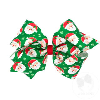 Holiday Themed King GG Print Bow