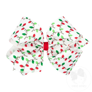 Holiday Themed King GG Print Bow