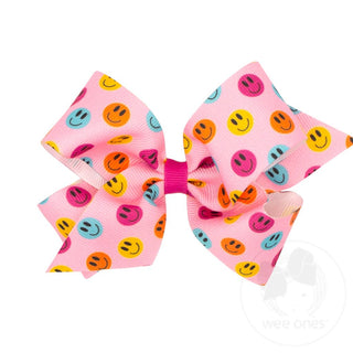 Trendy Printed Grosgrain Bow-Kng