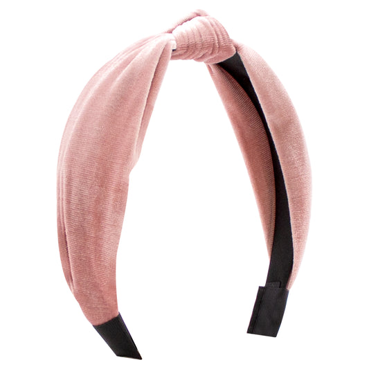 Velvet Wrapped Headband wKnot