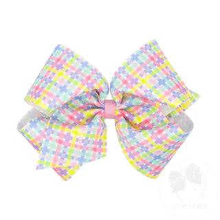 Spring Plaid GG Bow