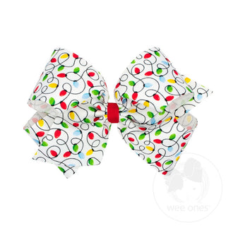 Holiday Themed King GG Print Bow