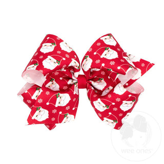 Holiday Themed King GG Print Bow