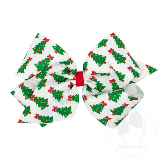 Holiday Themed King GG Print Bow