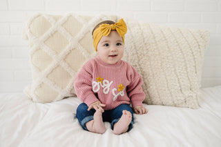 Big Sis Embroidered Toddler Sweater