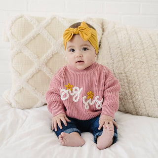 Big Sis Embroidered Toddler Sweater