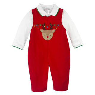 Reindeer Lights Longall w/Collared Shirt