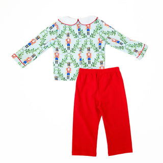 Boys Red Nutcracker Pants Set