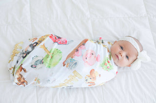 Swaddle Blanket - Farm Animals