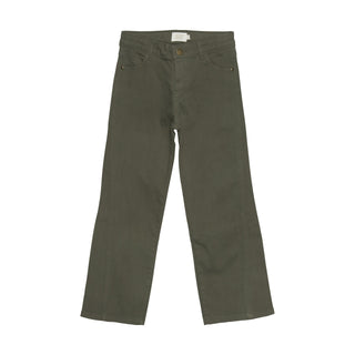 Wide Leg Olive Green Jean