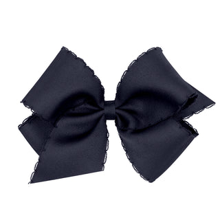 Monotone Moonstitch Grosgrain Bow