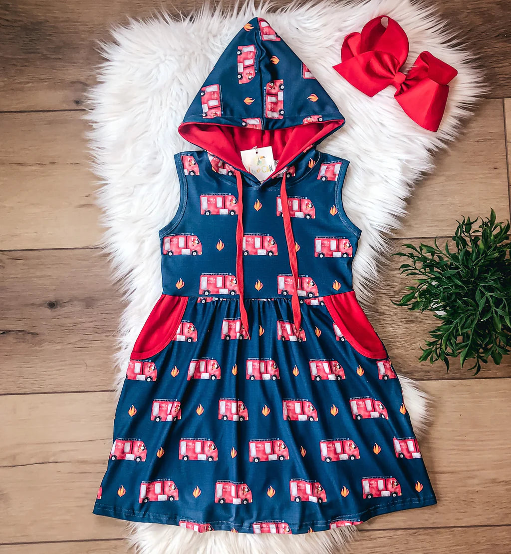 Sound The Alarm Hooded Dress