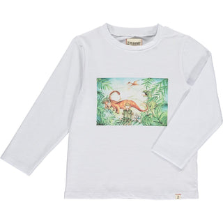 White Dino LS Shirt