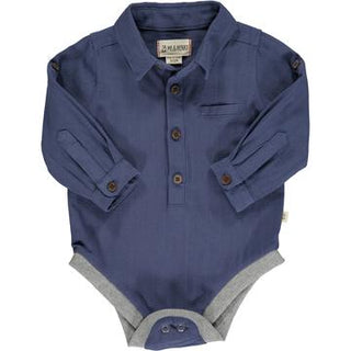 Jasper Woven Onesie Navy Plaid