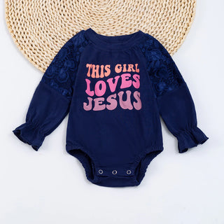 This Girl Loves Jesus Romper