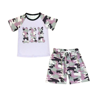 PRE-ORDER Three Camo Bunnies Short Set