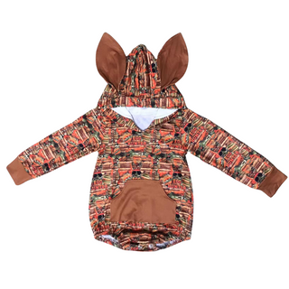 PRE-ORDER Egg Hunter Hooded Bunny Ear Romper