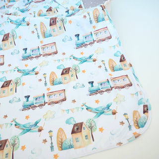 Swaddle Blanket - Airplane & Train