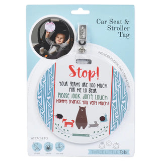 Woodlands No Touching Baby Car Seat and StrollerTag