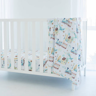 Swaddle Blanket - Airplane & Train