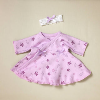 NICU Friendly Ruffle Dress & Headband Set