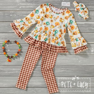 Pumpkin Love Pants Set