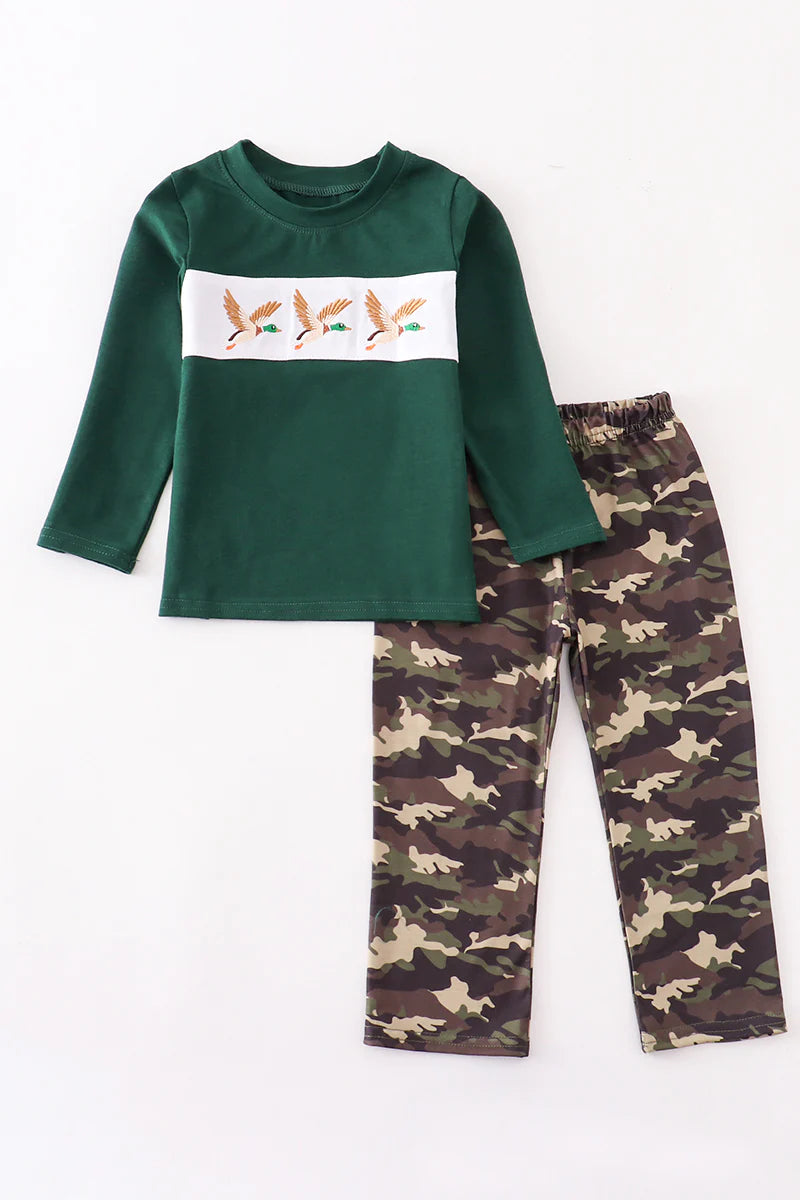 Camouflage duck embroidery set