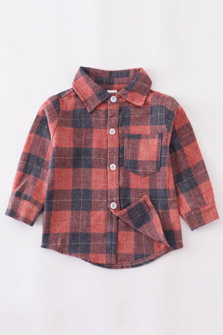 Plaid Boy Button Down