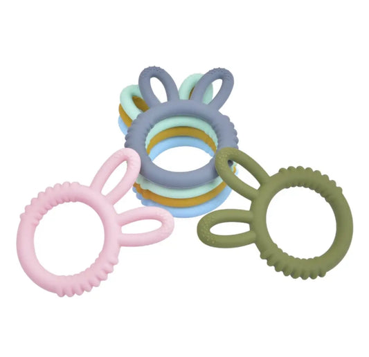 Bunny Teether. Silicone Easter Teether.