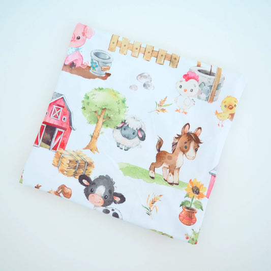 Swaddle Blanket - Farm Animals