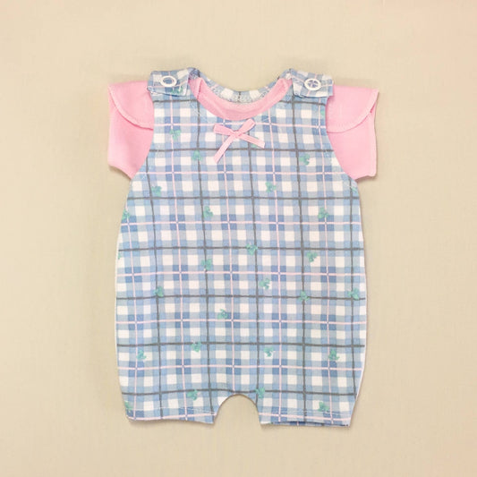 NICU Friendly Overall Set Pink Gingham