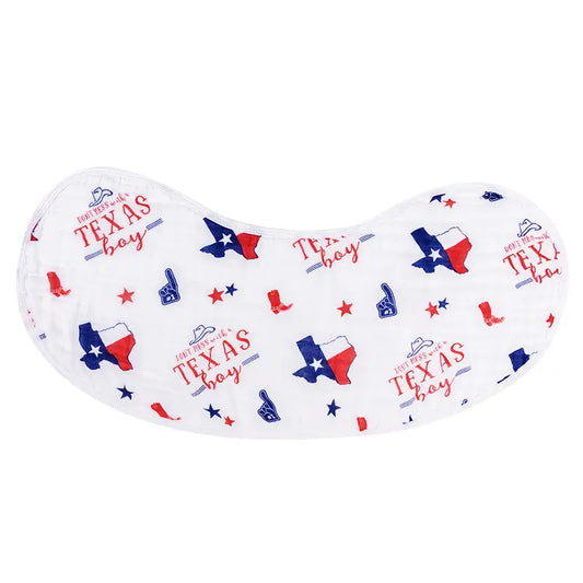 Texas Boy 2-in-1 Burp Cloth Bib Combo