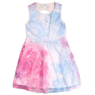 Girls Tie Dye Lace Dress