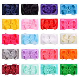 6In Girls Big Bow Turban Headband