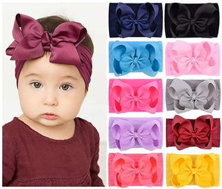 6In Girls Big Bow Turban Headband