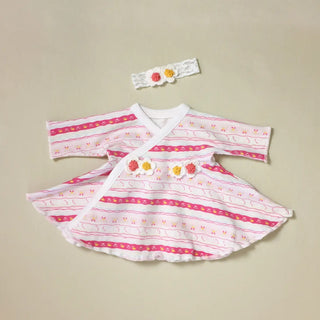 NICU Friendly Ruffle Dress & Headband Set