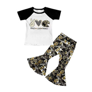 Girl's School Spirit Bell Pants Set