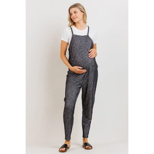 Two Tone Loose Fit Maternity Jumpsuit