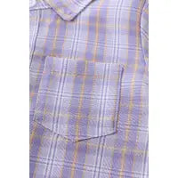 Purple Plaid Boys Shirt