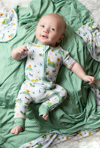 Busy Bugs Zip Romper