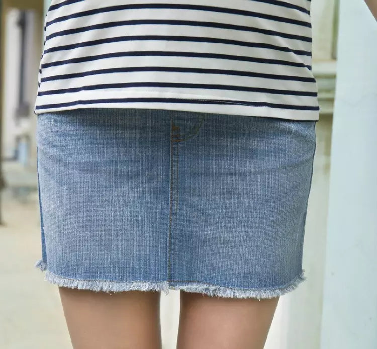 Denim Maternity Skirt