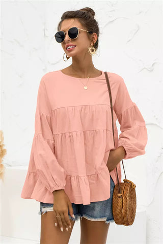 Puff Sleeve Maternity Blouse