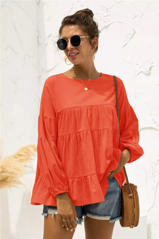 Puff Sleeve Maternity Blouse