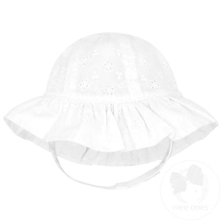 Reversible Ruffle Brim Sun Hat