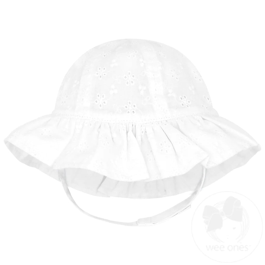 Reversible Ruffle Brim Sun Hat