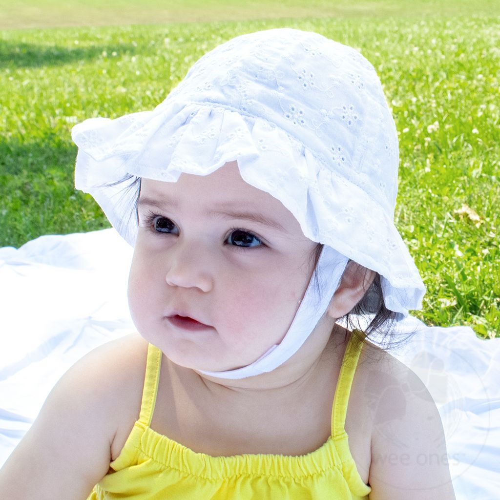 Reversible Ruffle Brim Sun Hat