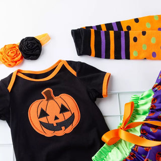 Halloween Pumpkin Tulle 5 pc Set