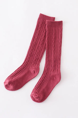 Knit Knee High Socks