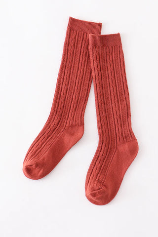 Knit Knee High Socks